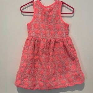Pink lace baby dress size 9-12 mo